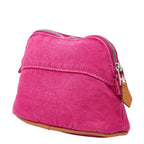 Hermes Logo Bolide Pouch TPM Mini Cosmetic Pink Cotton Canvas — view 2