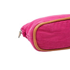 Hermes Logo Bolide Pouch TPM Mini Cosmetic Pink Cotton Canvas — view 5