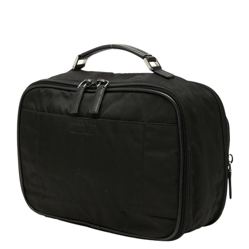 Prada Vanity Bag Carry on Bag Cosmetic Bag Black Nylon — view 2