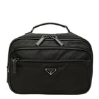 Prada Vanity Bag Carry on Bag Cosmetic Bag Black Nylon