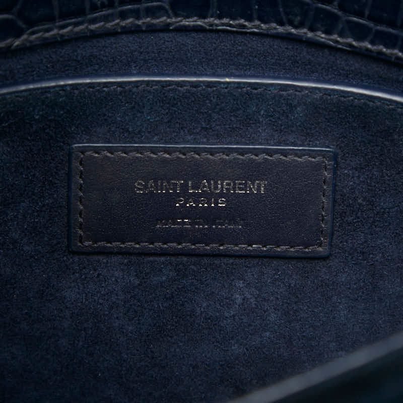 Saint Laurent YSL Monogram Sunset Croco Shoulder — view 7