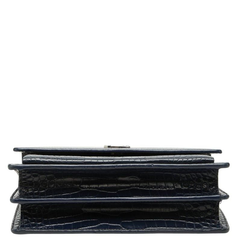 Saint Laurent YSL Monogram Sunset Croco Shoulder — view 3