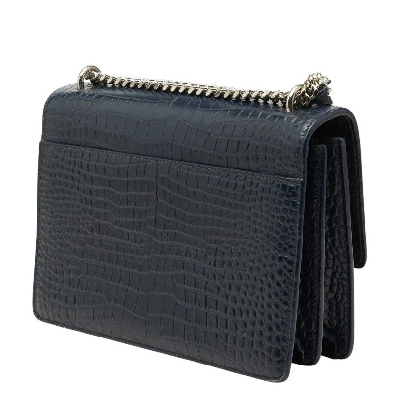Saint Laurent YSL Monogram Sunset Croco Shoulder — view 2