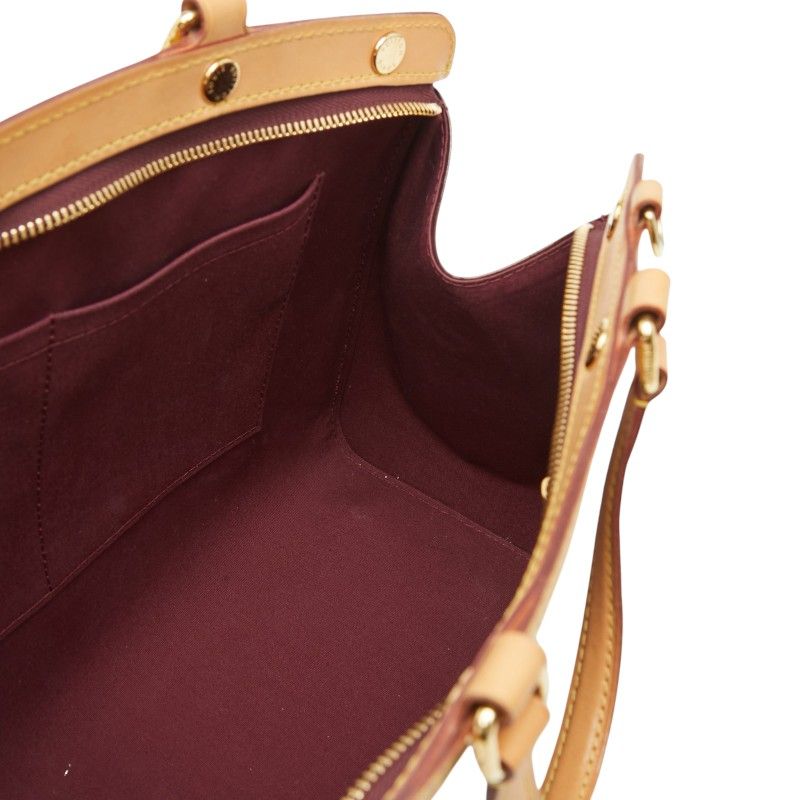 Louis Vuitton Monogram Vernis Blair MM 2-Way Shoulder Bag Rouge Fauvist Patent — view 9