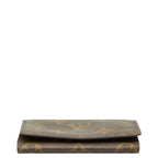 Louis Vuitton Monogram Business Card Holder Case Brown Leather — view 3