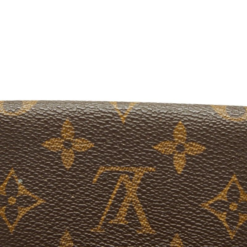 Louis Vuitton Monogram Business Card Holder Case Brown Leather — view 6