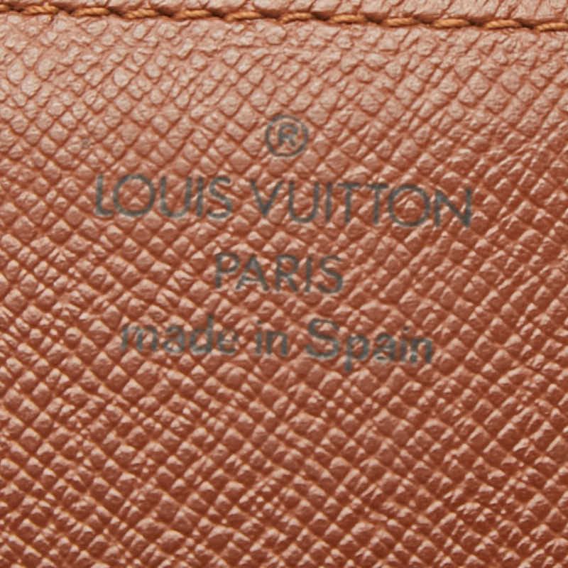 Louis Vuitton Monogram Business Card Holder Case Brown Leather — view 9