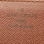 Louis Vuitton Monogram Business Card Holder Case Brown Leather — view 9