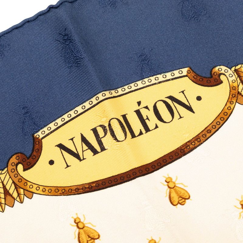 Hermes Carre 90 Napoleon Scarf Blue Red White Silk — view 5