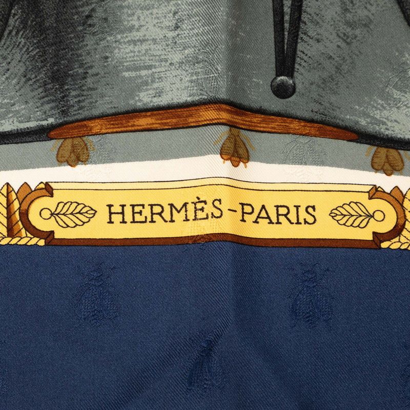 Hermes Carre 90 Napoleon Scarf Blue Red White Silk — view 3