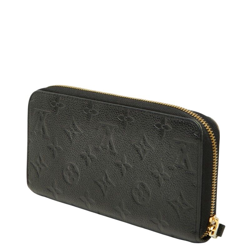 Louis Vuitton Monogram Empreinte Zippy Wallet Zip Around Noir Black Leather — view 2