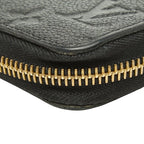 Louis Vuitton Monogram Empreinte Zippy Wallet Zip Around Noir Black Leather — view 7