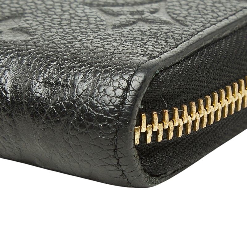 Louis Vuitton Monogram Empreinte Zippy Wallet Zip Around Noir Black Leather — view 4