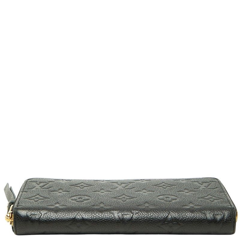 Louis Vuitton Monogram Empreinte Zippy Wallet Zip Around Noir Black Leather — view 3