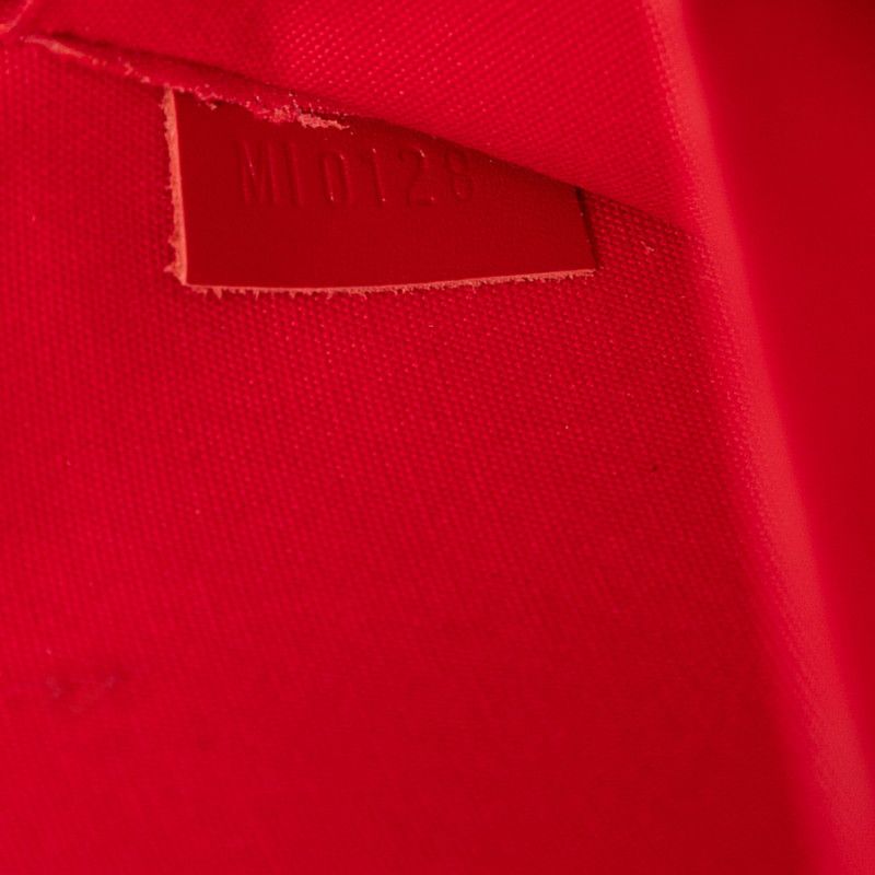 Louis Vuitton Monogram Vernis Pochette Felicie Chain Shoulder Bag Cerise — view 6