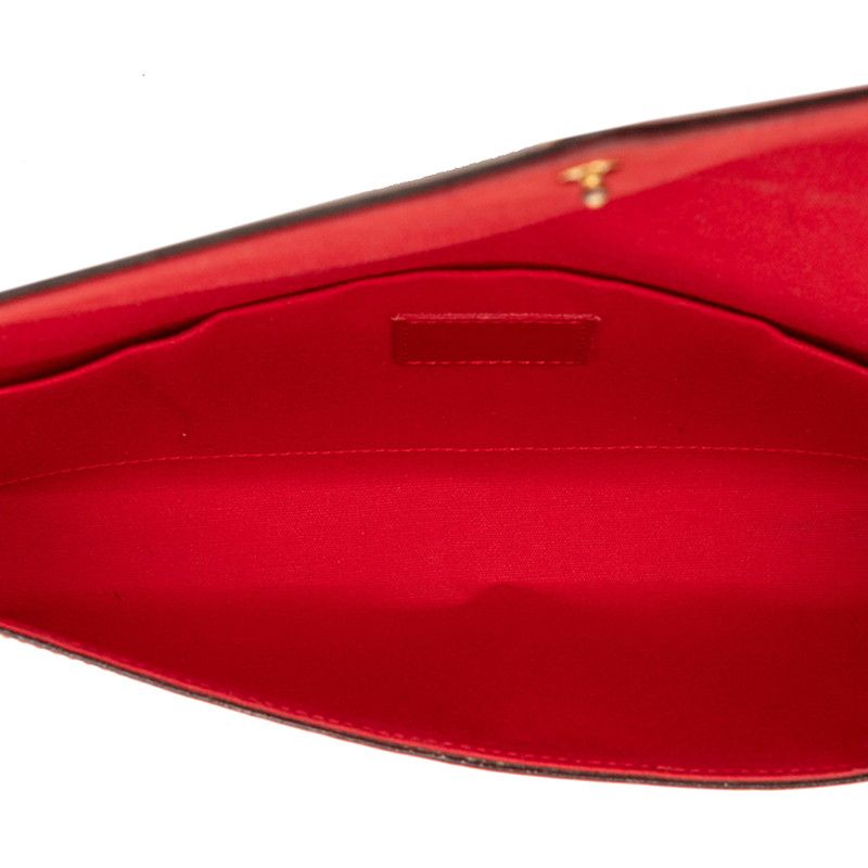 Louis Vuitton Monogram Vernis Pochette Felicie Chain Shoulder Bag Cerise — view 4