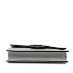 Fendi IS Chain Shoulder Bag Gray Leather — view 3