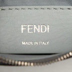 Fendi IS Chain Shoulder Bag Gray Leather — view 5