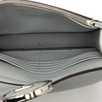 Fendi IS Chain Shoulder Bag Gray Leather — view 4