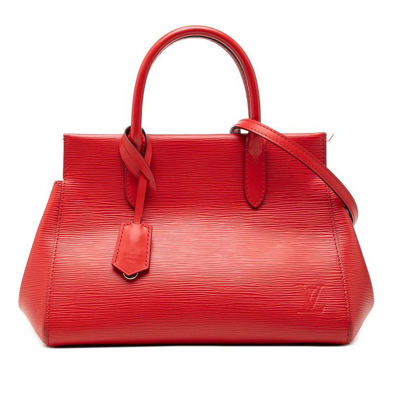 Louis Vuitton Epi Maroulis BB 2-Way Shoulder Bag Castilian Red Leather
