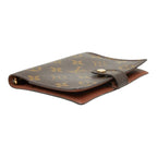 Louis Vuitton Monogram Agenda PM Notebook Cover Brown Leather — view 4