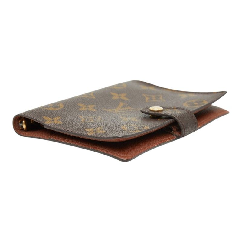 Louis Vuitton Monogram Agenda PM Notebook Cover Brown Leather — view 4