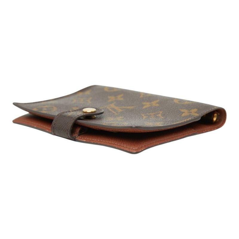 Louis Vuitton Monogram Agenda PM Notebook Cover Brown Leather — view 5