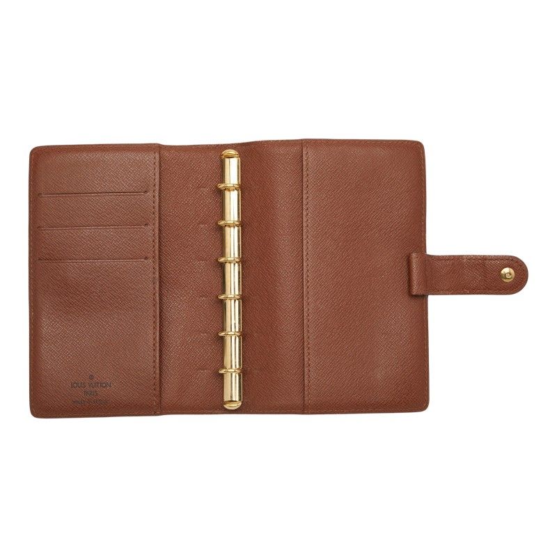 Louis Vuitton Monogram Agenda PM Notebook Cover Brown Leather — view 8