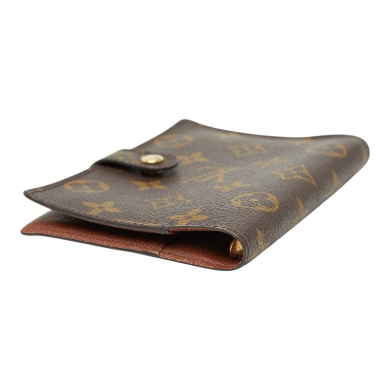 Louis Vuitton Monogram Agenda PM Notebook Cover Brown Leather — view 7