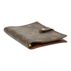 Louis Vuitton Monogram Agenda PM Notebook Cover Brown Leather — view 6