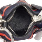 Loewe Elephant Coin Case Bag Charm Navy Red Leather — view 6
