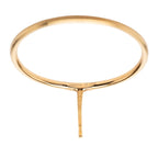 Louis Vuitton Book le Doreille LV Eclipse Hoop Earrings Gold Plated — view 3