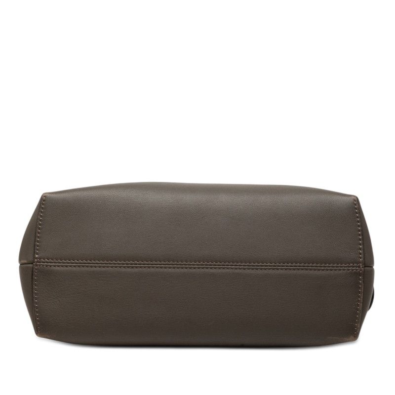 Fendi by the Way 2-Way Shoulder Bag Gray Black Leather — view 3