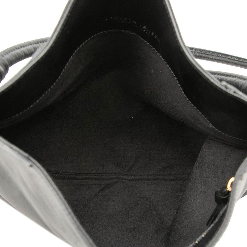 Bottega Veneta Vintage Shoulder Bag Black Leather — view 4