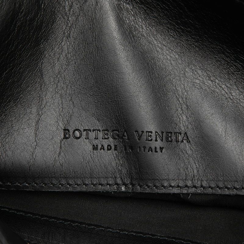 Bottega Veneta Vintage Shoulder Bag Black Leather — view 5