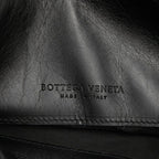 Bottega Veneta Vintage Shoulder Bag Black Leather — view 5