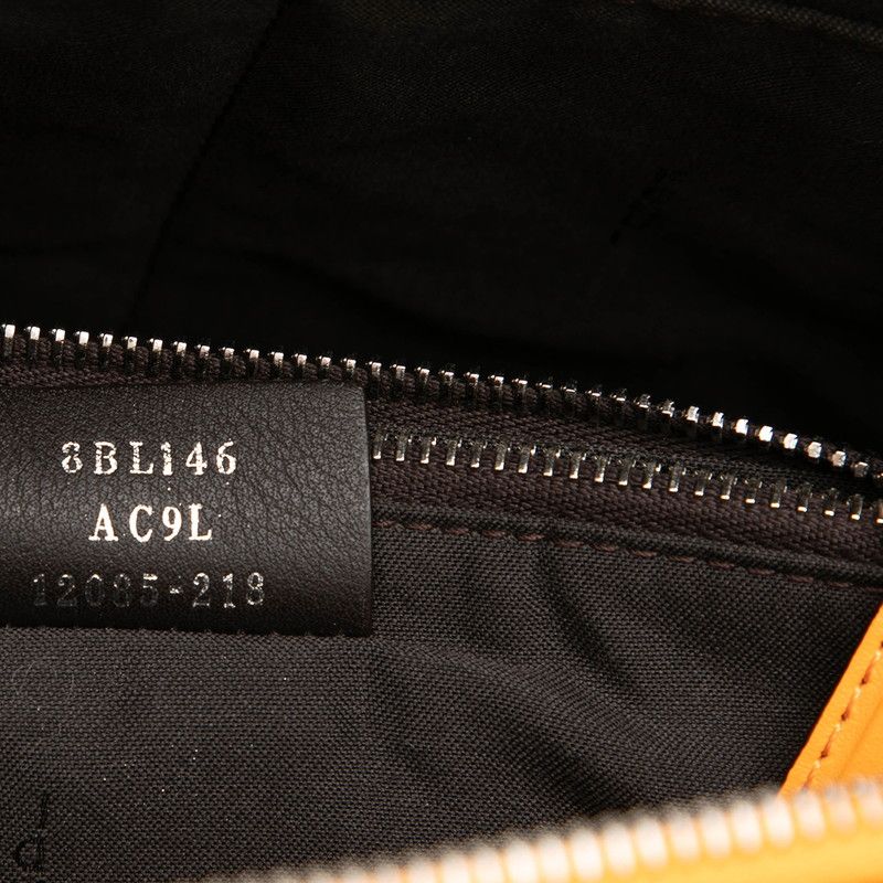 Fendi by the Way 2-Way Shoulder Bag Orange Leather — view 6