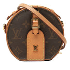 Louis Vuitton Monogram Mini Boite Chapeau 2-Way Shoulder Bag Crossbody Brown