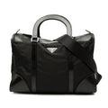 Prada 2-Way Shoulder Bag Black Nylon Leather