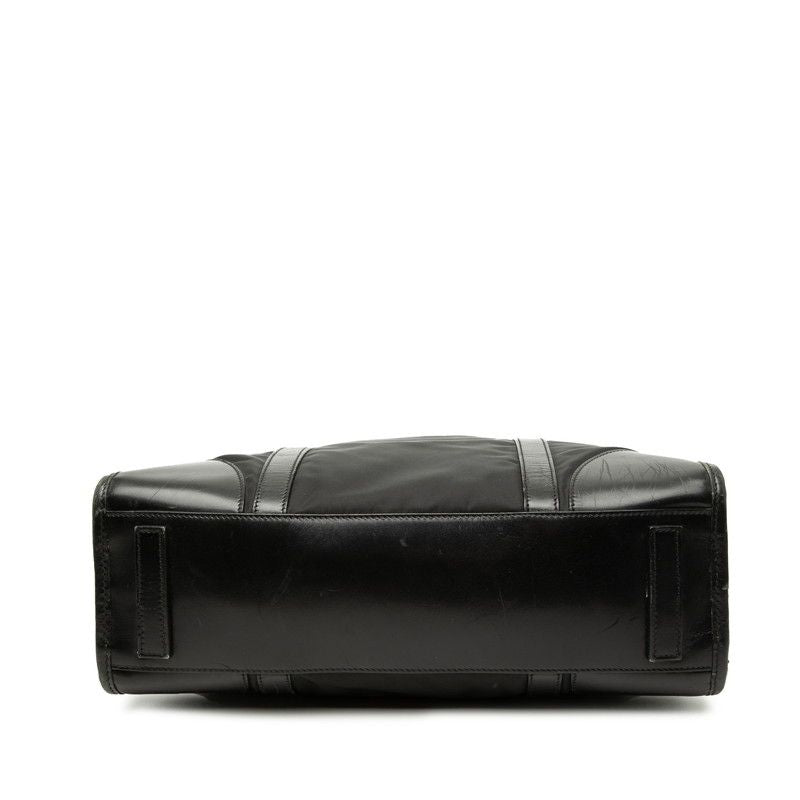 Prada 2-Way Shoulder Bag Black Nylon Leather — view 3