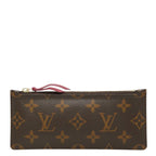 Louis Vuitton Monogram Portefeuille Josephine Coin Case Pouch Brown Leather 1