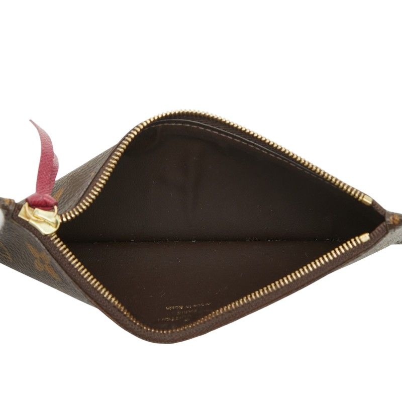 Louis Vuitton Monogram Portefeuille Josephine Coin Case Pouch Brown Leather 1 — view 7