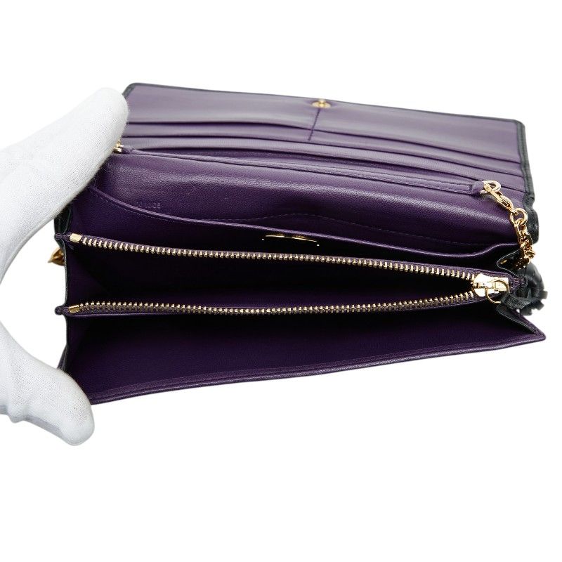 Loewe Anagram Wallet Chain Black Leather 1- Shoulder — view 6