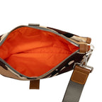 Prada Camouflage Clutch Pouch Brown Beige Black Nylon Leather — view 4