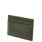 Bottega Veneta Intrecciato Card Case Khaki Green Leather — view 2