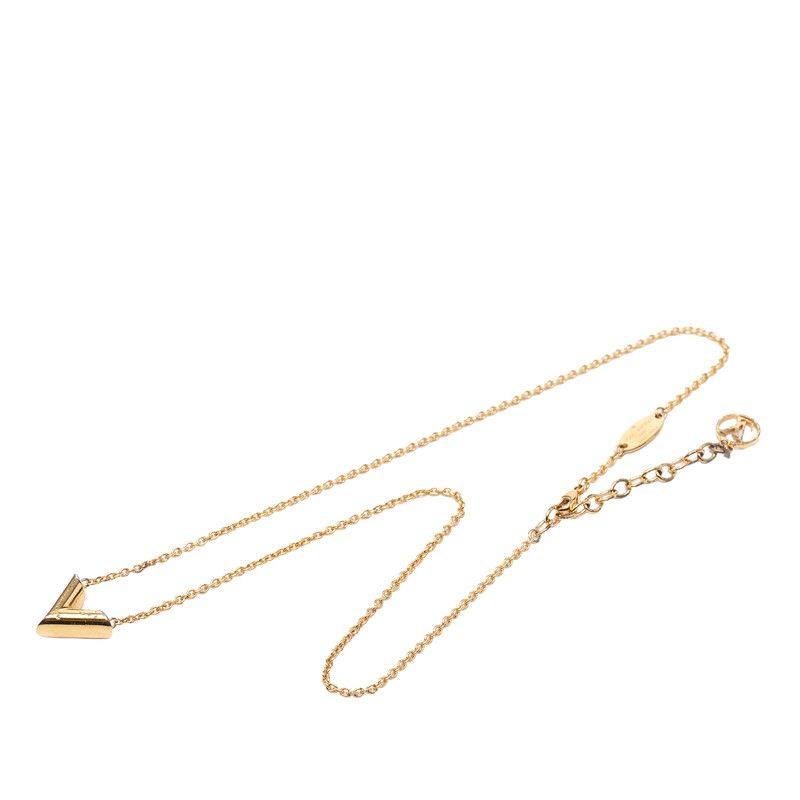 Louis Vuitton Essential Chain Pendant Gold Plated — view 3