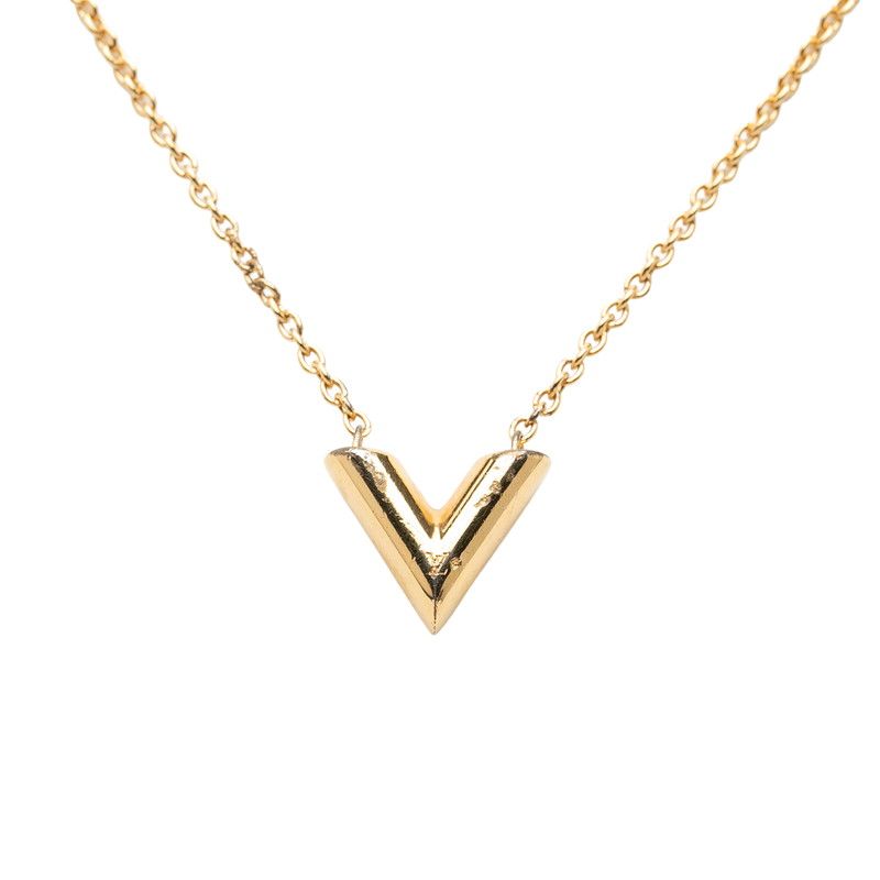 Louis Vuitton Essential Chain Pendant Gold Plated