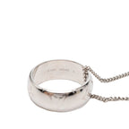 Louis Vuitton Monogram Chain Pendant Silver Metal — view 4