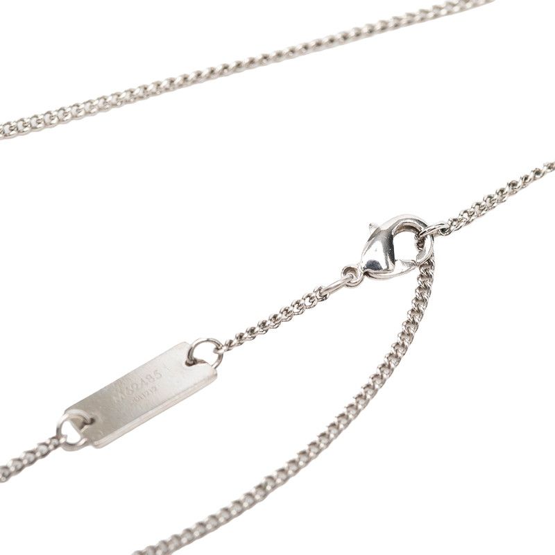 Louis Vuitton Monogram Chain Pendant Silver Metal — view 5