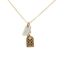 Louis Vuitton Nanogram Collier Precious Chain Pendant Gold Silver